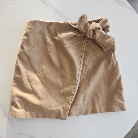 Wool Blend Mini Skirt - Picture 3 of 6